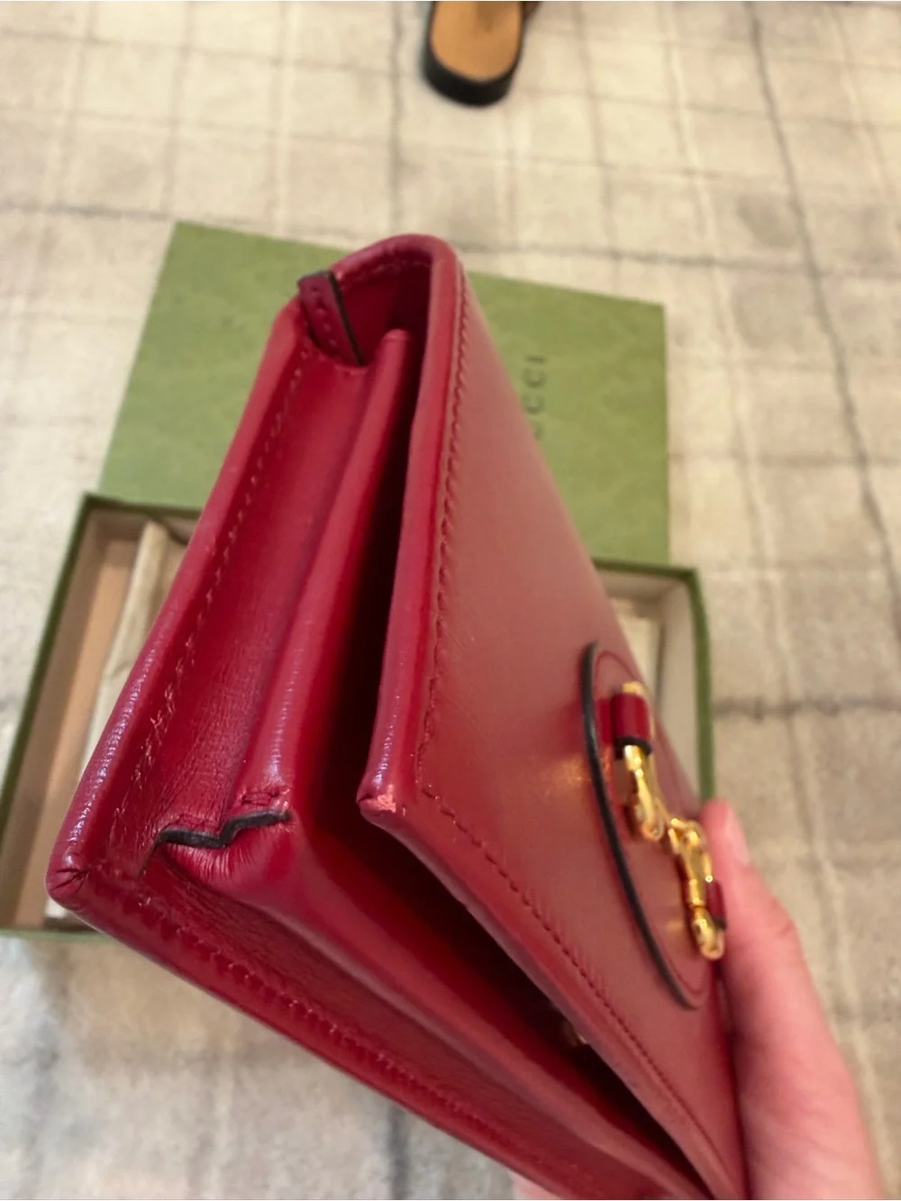 Gucci Horsebit 1955 Crossbody Wallet with Chain - Picture 3 of 10